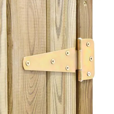 VidaXL Tuinschuur 135x60x123 Cm Geïmpregneerd Grenenhout - Afbeelding 7