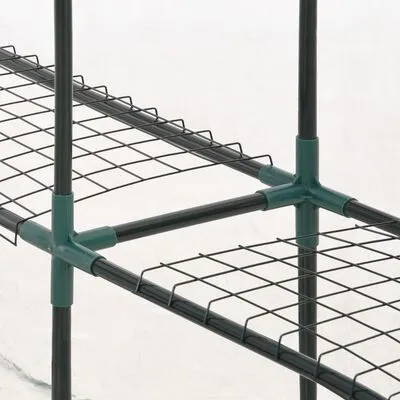 VidaXL Tuinkas Met 8 Schappen 143x143x195 Cm - Afbeelding 7