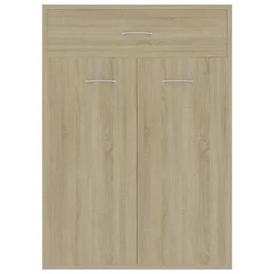 VidaXL Schoenenkast 60x35x84 Cm Bewerkt Hout Sonoma Eikenkleurig - Afbeelding 7
