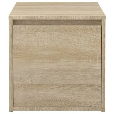 VidaXL Opbergbox Met Lade 40,5x40x40 Cm Bewerkt Hout Sonoma Eikenkleur - Afbeelding 7