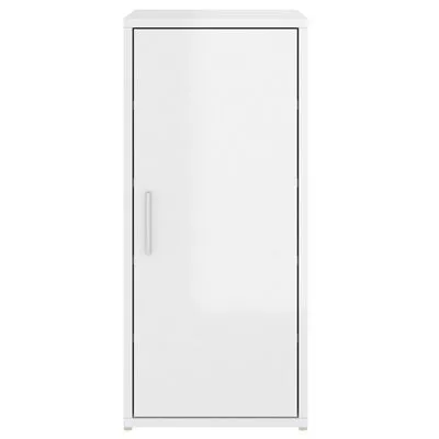 VidaXL Schoenenkast 32x35x70 Cm Spaanplaat Hoogglans Wit - Afbeelding 7