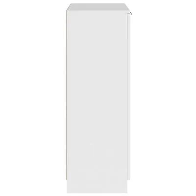VidaXL Schoenenkast 59x35x100 Cm Bewerkt Hout Wit - Afbeelding 7