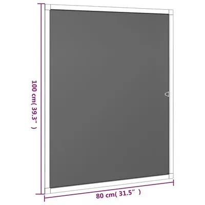 VidaXL Raamhor 80x100 Cm Antracietkleurig - Afbeelding 8