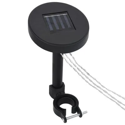 VidaXL Prieel Met Klamboe En LED-lichtslinger 3x3x2,73 M Taupe - Afbeelding 8