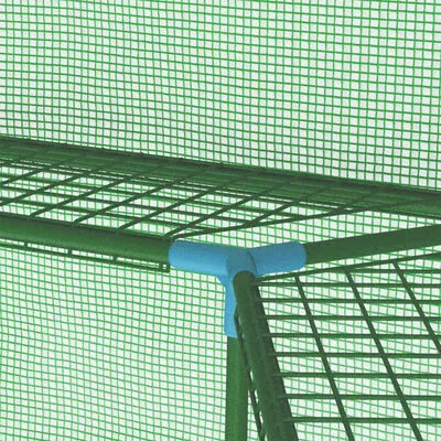 VidaXL Tuinkas Met Schappen 227x223 Cm Staal - Afbeelding 8