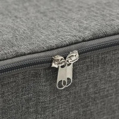 VidaXL Opbergbox 70x40x18 Cm Stof Antracietkleurig - Afbeelding 9