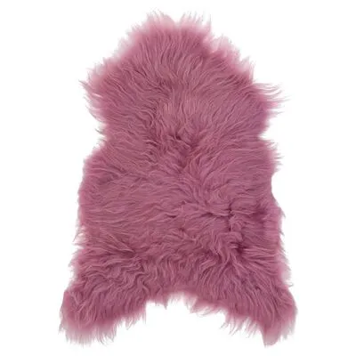 VidaXL Stoelhoes IJslander Schapenvacht 70x110 Cm Roze - Afbeelding 9