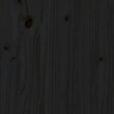 VidaXL Wasmand 44x44x76 Cm Massief Grenenhout Zwart - Afbeelding 9