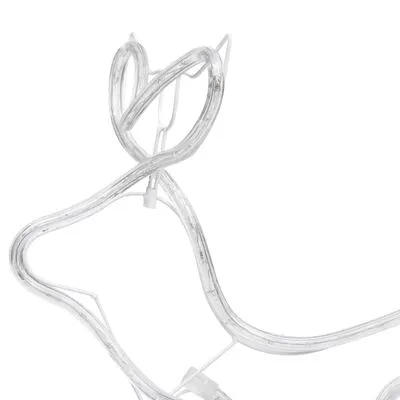 VidaXL Buitenkerstversiering Rendier En Slee 252 LED's - Afbeelding 10