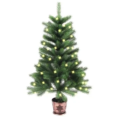 VidaXL Kunstkerstboom Met LED's 65 Cm Groen