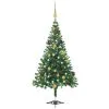 VidaXL Kunstkerstboom Met LED's En Kerstballen 230 Takken 120 Cm