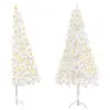 VidaXL Kunstkerstboom Met LED's Hoek 180 Cm PVC Wit