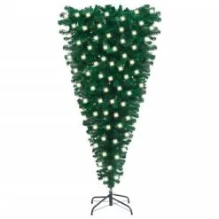 VidaXL Kunstkerstboom Ondersteboven Met LED's 150 Cm Groen