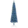 VidaXL Kerstboom Met LED's Smal 210 Cm Blauw