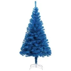 VidaXL Kunstkerstboom Met Standaard 150 Cm PVC Blauw