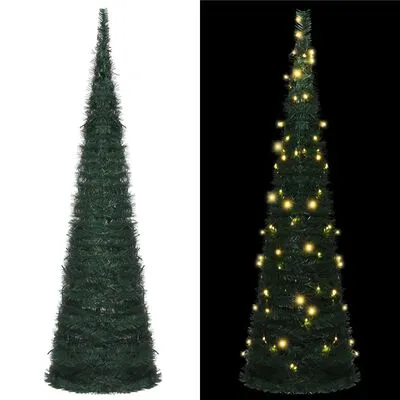 VidaXL Kunstkerstboom Met LED Pop-up 150 Cm Groen