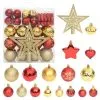 VidaXL 70-delige Kerstballenset Goud En Rood