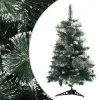 VidaXL Kunstkerstboom Met Standaard 60 Cm PVC Groen En Wit