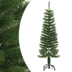 VidaXL Kunstkerstboom Met Standaard Smal 120 Cm PE