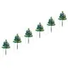 VidaXL Tuinpadkerstbomen 6 St Met Meerkleurige LED's 45 Cm PVC