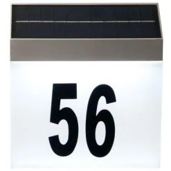 Luxform Huisnummerlicht Met LED Solar Cornwall Wit 34106