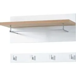 Germania Garderobepaneel Top Wit En Sanremo Eiken 3193-178