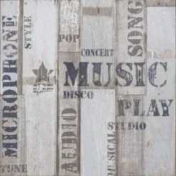 Noordwand Urban Friends & Coffee Behang Houten Planken Blauw En Grijs