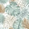 DUTCH WALLCOVERINGS Behang Monstera Bladeren Groen