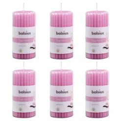 Bolsius Geurkaarsen Geribbeld 6 St 120x58 Mm Magnolia