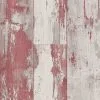 DUTCH WALLCOVERINGS Behang Hout Rood En Beige