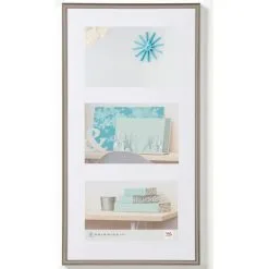 Walther-design Walther Design Fotolijst New Lifestyle 3x 13x18 Cm Staalkleurig