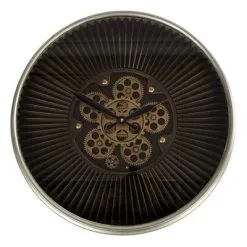 Gifts Amsterdam Radarklok Stefan 55 Cm Metaal Zwart En Goudkleurig