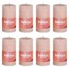 Bolsius Stompkaarsen Shine 8 St Rustiek 100x50 Mm Mistroze