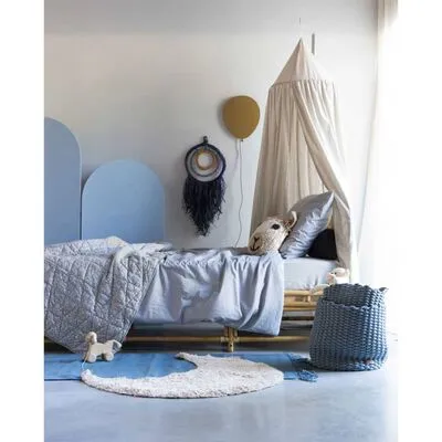 KidsDepot 2-delige Mandenset Korbo L Katoen Mistkleurig - Afbeelding 2