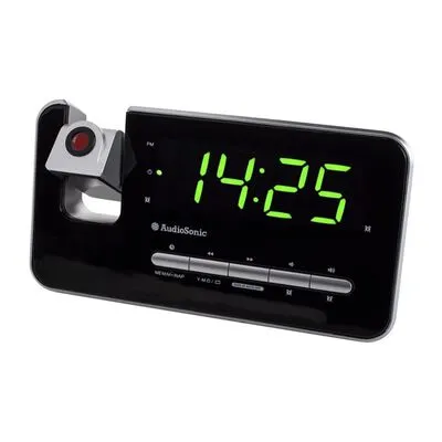 AudioSonic Wekkerradio 2-in-1 Digitaal Zwart