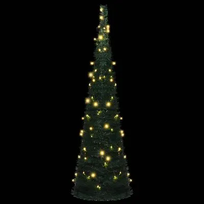 VidaXL Kunstkerstboom Met LED Pop-up 150 Cm Groen - Afbeelding 2