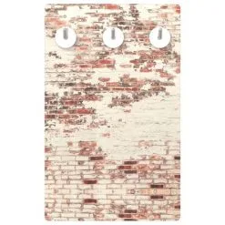 VidaXL Wandkapstok Stenen Muur 40x25 Cm Gehard Glas