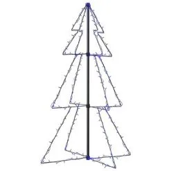 VidaXL Kegelkerstboom 160 LED's Binnen En Buiten 78x120 Cm