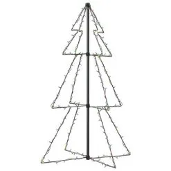 VidaXL Kegelkerstboom 160 LED's Binnen En Buiten 78x120 Cm