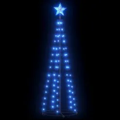 VidaXL Kegelkerstboom 70 LED's 50x120 Cm Blauw