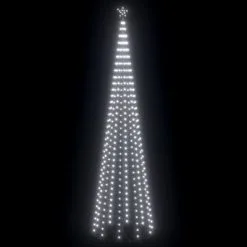 VidaXL Kegelkerstboom 752 LED's 160x500 Cm Koudwit
