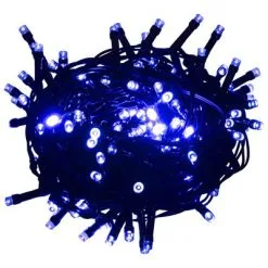 VidaXL Lichtsnoer Met 400 LED's Met 8 Lichteffecten 40 M Blauw