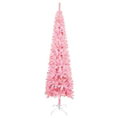 VidaXL Kerstboom Smal 120 Cm Roze - Afbeelding 2