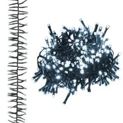 VidaXL Lichtslinger Cluster Met 400 LED's Koudwit 7,4 M PVC