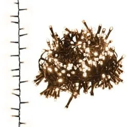 VidaXL Lichtslinger Compact Met 400 LED's Warmwit 13 M PVC