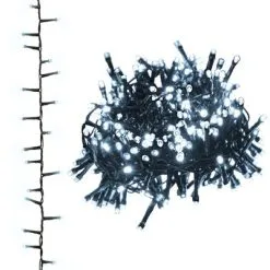 VidaXL Lichtslinger Compact Met 400 LED's Koudwit 13 M PVC