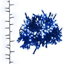 VidaXL Lichtslinger Compact Met 400 LED's Blauw 13 M PVC