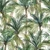 DUTCH WALLCOVERINGS Behang Palm Trees Groen En Wit