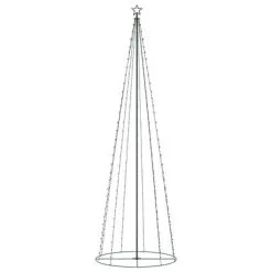 VidaXL Kegelkerstboom 330 LED's 100x300 Cm Warmwit