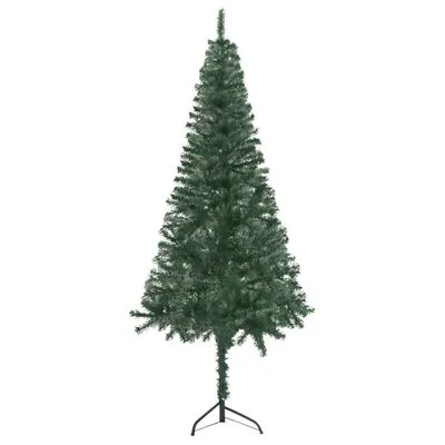 VidaXL Kunstkerstboom Met LED's Hoek 120 Cm PVC Groen - Afbeelding 3